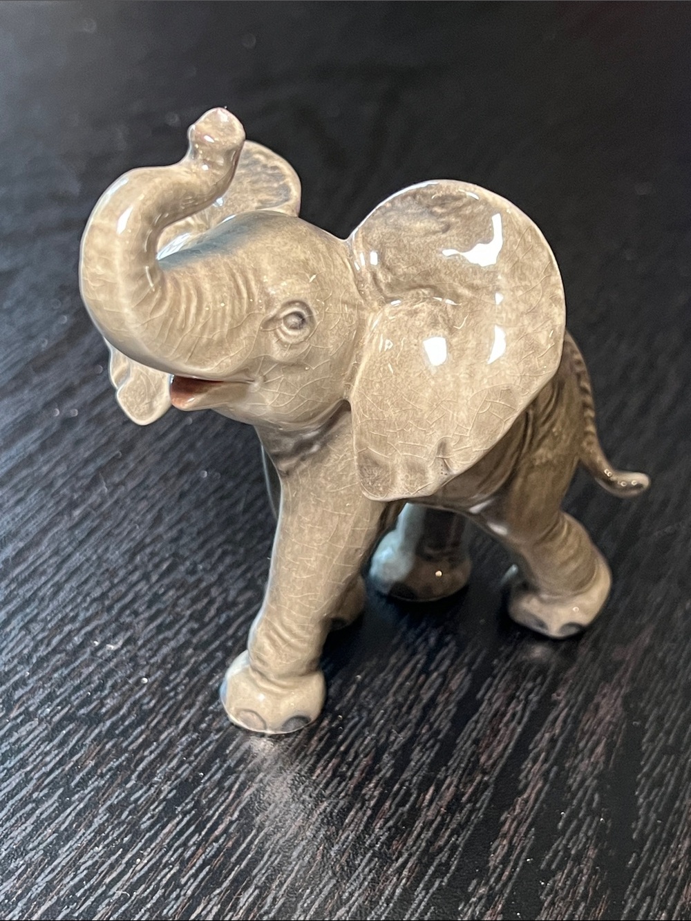 Vintage Goebel Porcelain Baby Elephant Figurine #36012 W. Germany